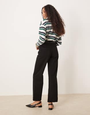 ASOS DESIGN BOYFRIEND FIT DENIM JEANS WITH RIPS 