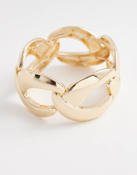 ASOS DESIGN - Bracciale con catena grossa oro - view 1