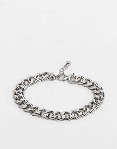 ASOS DESIGN - Bracciale con catena spessa argento  - view 1