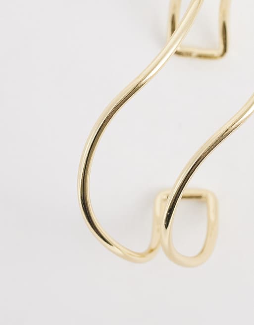 ASOS DESIGN bracciale rigido con filo effetto oro, 3 di 3