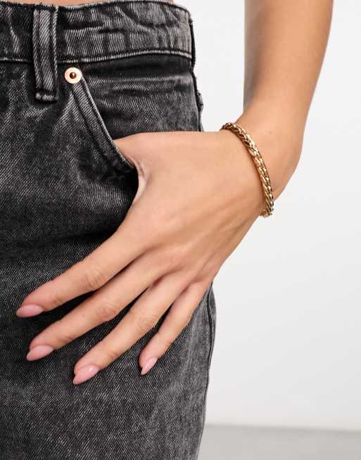 ASOS DESIGN - Bracelet avec maillons style vintage - Doré