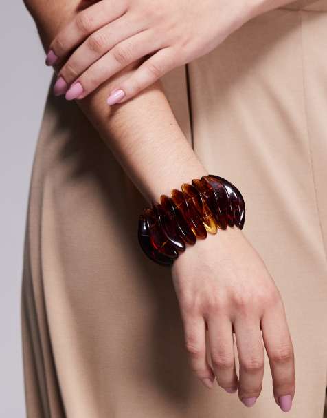ASOS DESIGN - Bracelet élastique - Écaille de tortue - view 1