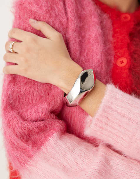 ASOS DESIGN - Bracelet jonc épuré - Argenté - view 1