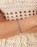 [ASOS DESIGN] ASOS DESIGN bracelet with eye charms in gold tone No Size Gold