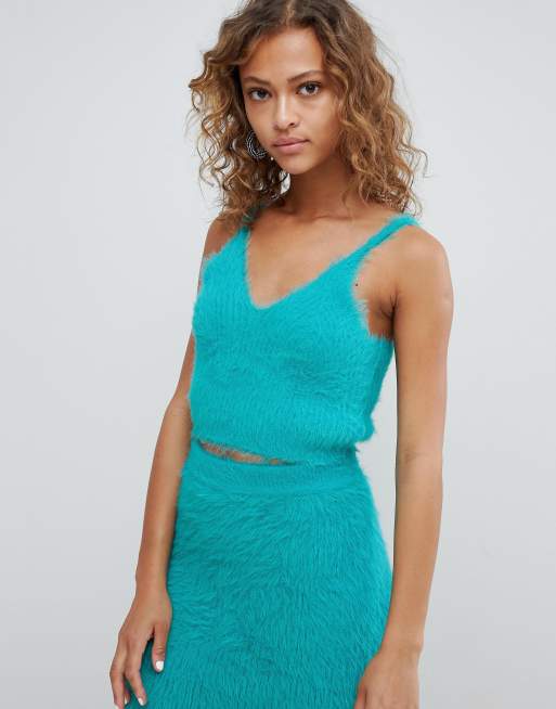 ASOS DESIGN - Gonna e brassière in soffice maglia in coordinato, 2 di 3