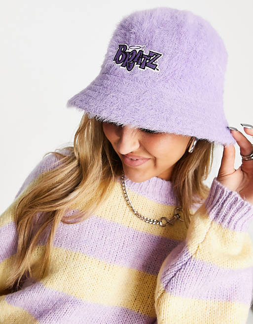 asos.com | Bratz fluffy bucket hat in lilac