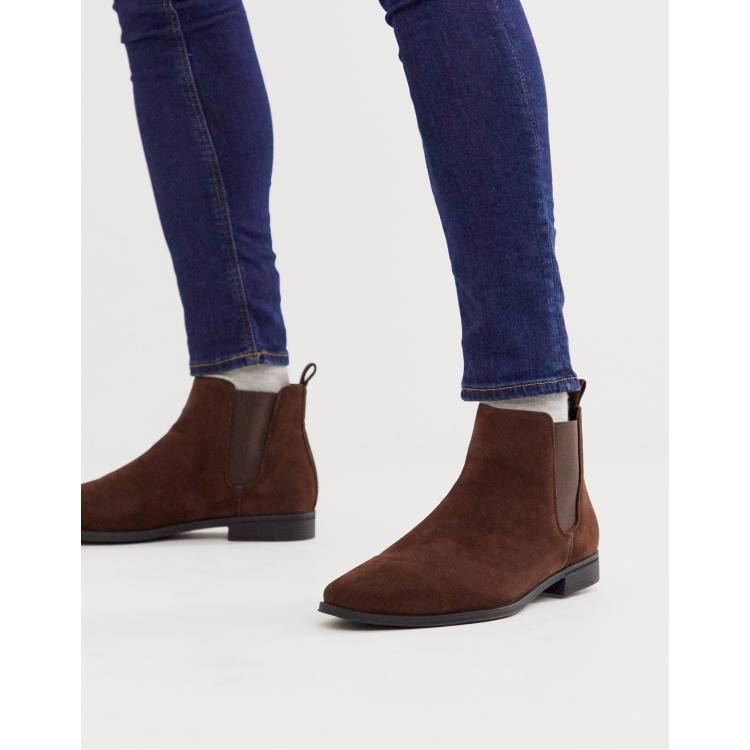 Asos suede chelsea boots online