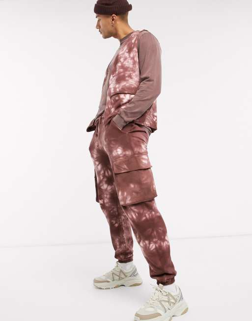 ASOS DESIGN – Kombiteil mit Utility-Details in brauner Acid-Waschung, 2 von 2