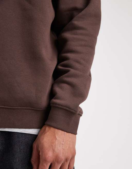 ASOS DESIGN – Brązowa bluza basic o luźnym kroju , 3 z 5