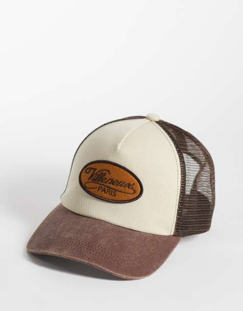 ASOS DESIGN – Brązowa czapka trucker z grafiką - view 1