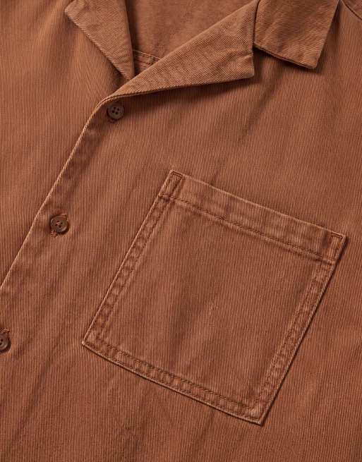 ASOS DESIGN – Brązowa koszula jeansowa, część zestawu, 8 z 8