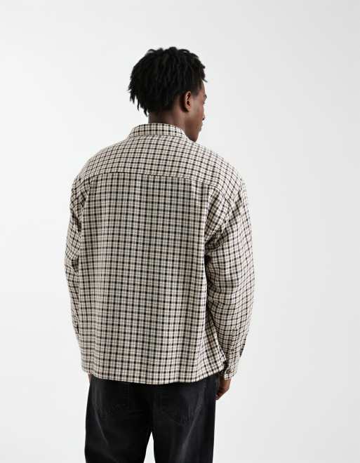 ASOS DESIGN – Brązowa koszula oversize w kratę, 3 z 5