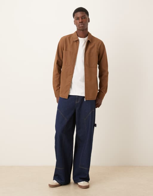 ASOS DESIGN – Brązowa koszula wierzchnia z woskowanej bawełny, 2 z 5