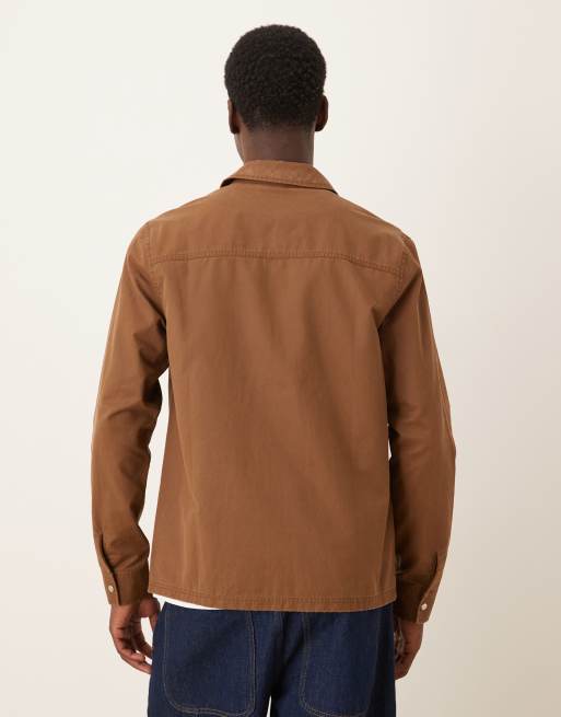 ASOS DESIGN – Brązowa koszula wierzchnia z woskowanej bawełny, 3 z 5