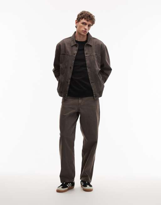 ASOS DESIGN – Brązowa kurtka jeansowa, część zestawu, 2 z 5