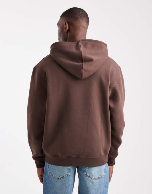 ASOS DESIGN – Brązowa luźna bluza z kapturem basic , 3 z 5