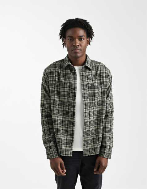 ASOS DESIGN – Brązowa luźna koszula w kratę - view 1