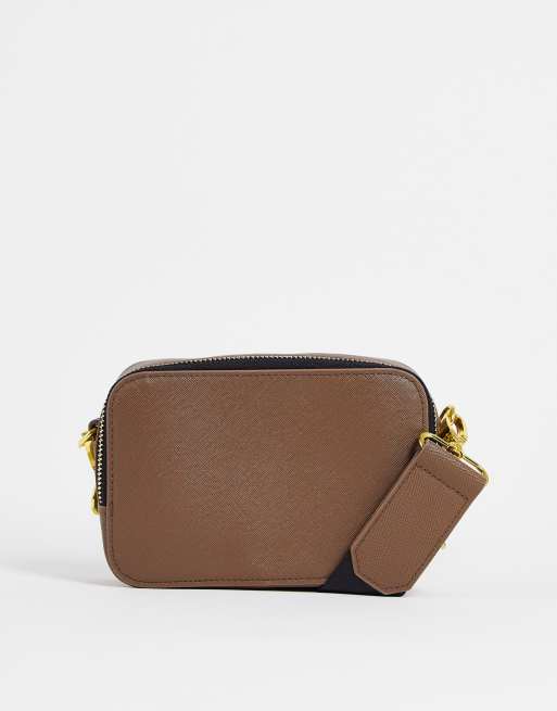 ASOS DESIGN – Brązowa torebka crossbody