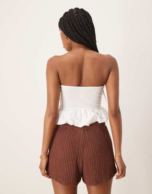 ASOS DESIGN – Brązowe fakturowane szorty, część zestawu, 2 z 5