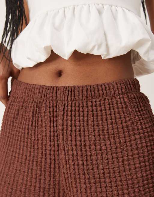 ASOS DESIGN – Brązowe fakturowane szorty, część zestawu, 5 z 5