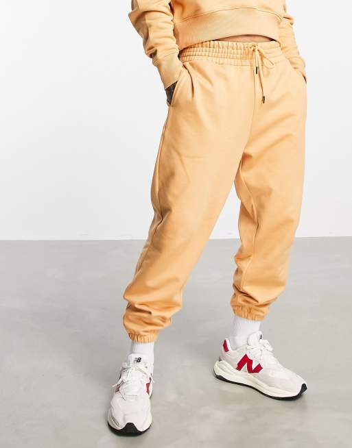 ASOS DESIGN – Brązowe grube joggersy oversize, część zestawu – BROWN