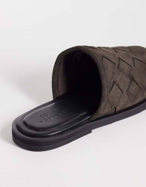 ASOS DESIGN – Brązowe plecione sandały bez pięt, 3 z 4