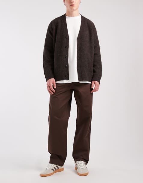 ASOS DESIGN – Brązowe spodnie baggy z kieszeniami - view 1