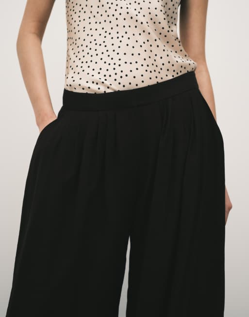 ASOS DESIGN – Brązowe spodnie z balonowymi nogawkami i ozdobnymi zakładkami, 5 z 5