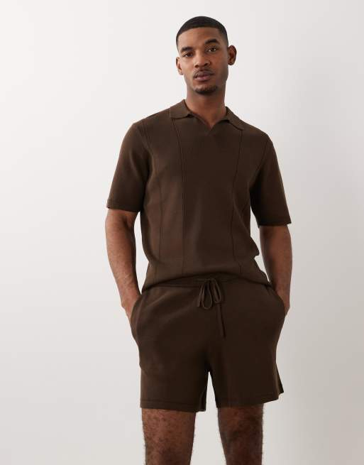 ASOS DESIGN – Brązowy zestaw z dzianiny o gęstym splocie, 2 z 3