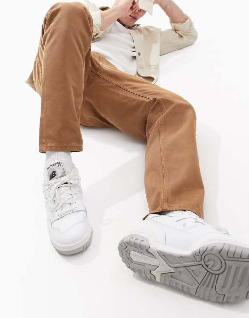 ASOS DESIGN – Brązowe zwężane jeansy