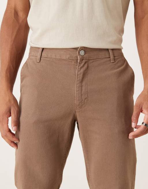 ASOS DESIGN – Brązowe zwężane spodnie, 5 z 5