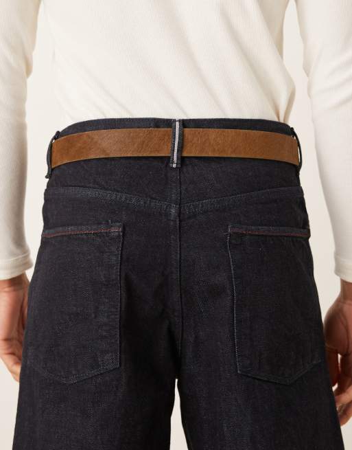 ASOS DESIGN – Brązowy pasek ze skóry z kowbojską klamrą, 3 z 3