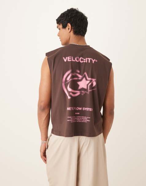 ASOS DESIGN – Brązowy pudełkowy podkoszulek oversize - view 1
