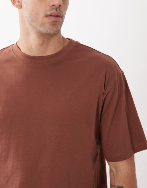 ASOS DESIGN – Brązowy T-shirt o luźnym kroju, 5 z 5