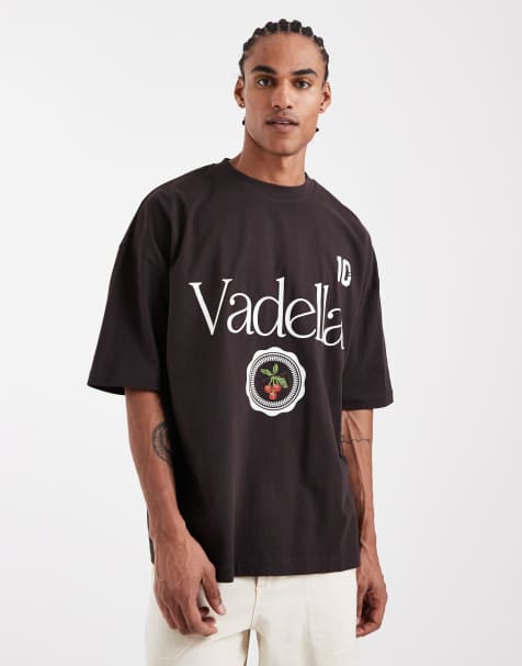 ASOS DESIGN – Brązowy T-shirt oversize z nadrukiem z pomarańczami z przodu - view 1