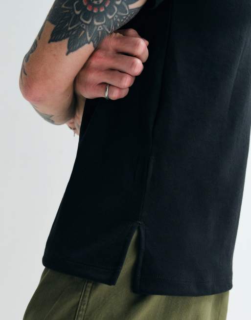 ASOS DESIGN breatheMAX™ Adaptive regular fit T-shirt i sort bomuldsblanding, 2 af 8