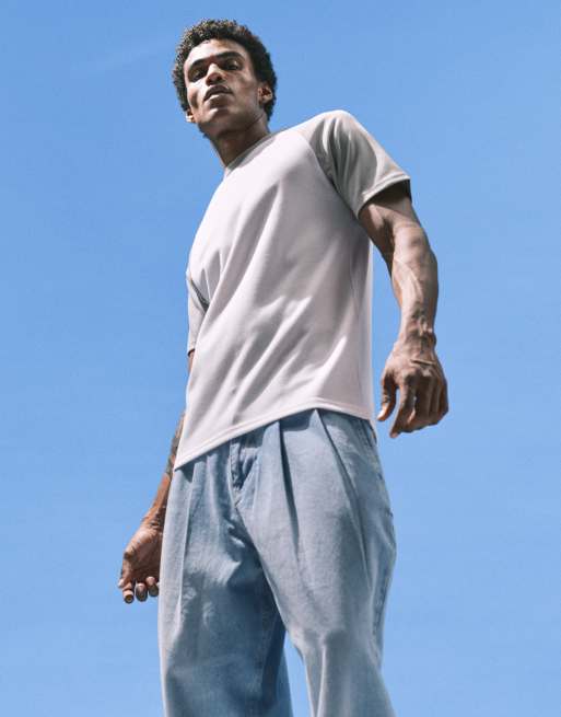 ASOS DESIGN - breatheMAX™ - Camiseta blanca y verde claro con mangas raglán, 2 de 5