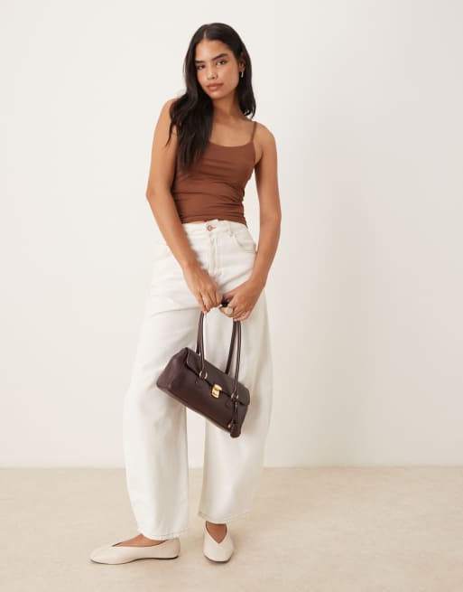 ASOS DESIGN – breatheMAX™ – Chokladbrunt linne i polyamid, 2 av 4