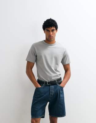 Футболка ASOS DESIGN breatheMAX heavyweight с круглым вырезом из серой хлопчатобумажной смеси ultimate grey