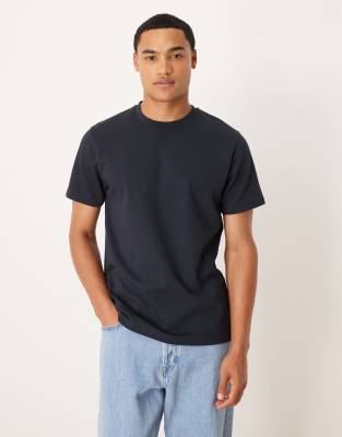 Asos Design Breathemax™ Heavyweight Crew Neck T-shirt In Blue