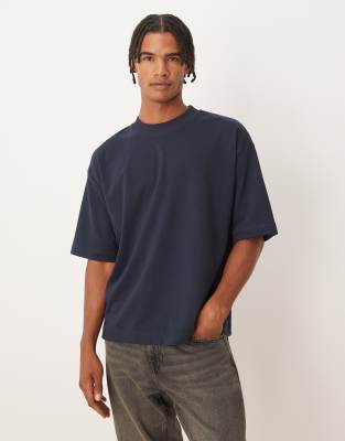 Asos Design Breathemax™ Heavyweight Oversized Boxy T-shirt In Blue