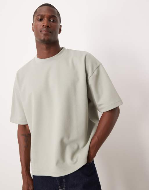 ASOS DESIGN breatheMAX™ heavyweight oversized boxy t-shirt in sage