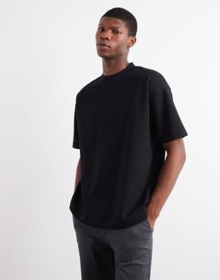 Asos Design Breathemax™ Heavyweight Oversized T-shirt In Black