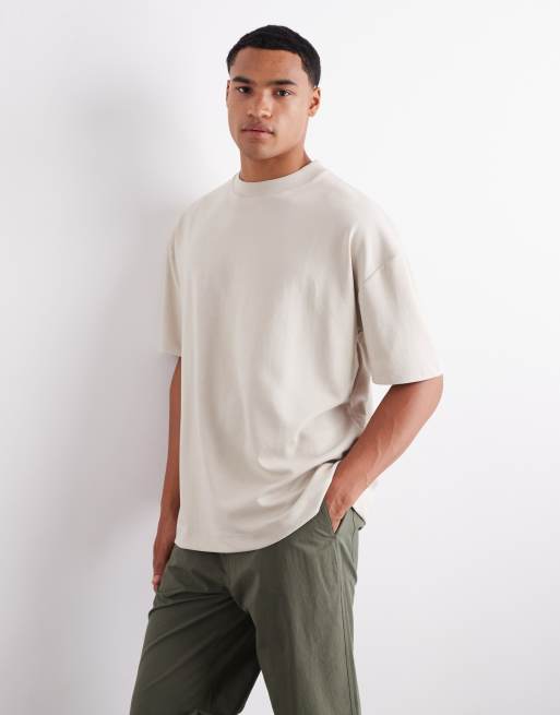 ASOS DESIGN breatheMAX™ heavyweight oversized t-shirt in blue cotton blend