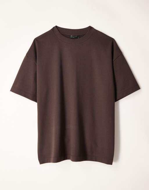 ASOS DESIGN breatheMAX™ heavyweight oversized t-shirt in brown cotton blend, 5 of 5