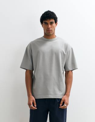 Футболка ASOS DESIGN breatheMAX heavyweight oversize из серой хлопчатобумажной смеси ultimate grey