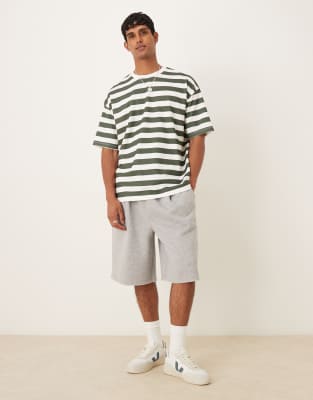 Asos Design Breathemax™ Heavyweight Oversized T-shirt In Gray