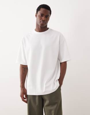 Asos Design Breathemax™ Heavyweight Oversized T-shirt In White