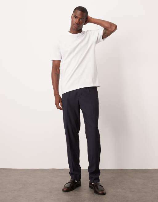 ASOS DESIGN breatheMAX™ heavyweight regular fit t-shirt in white cotton blend, 2 of 5