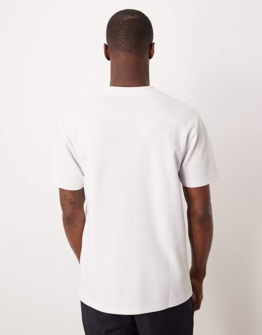 ASOS DESIGN breatheMAX™ heavyweight regular fit t-shirt in white cotton blend, 4 of 5